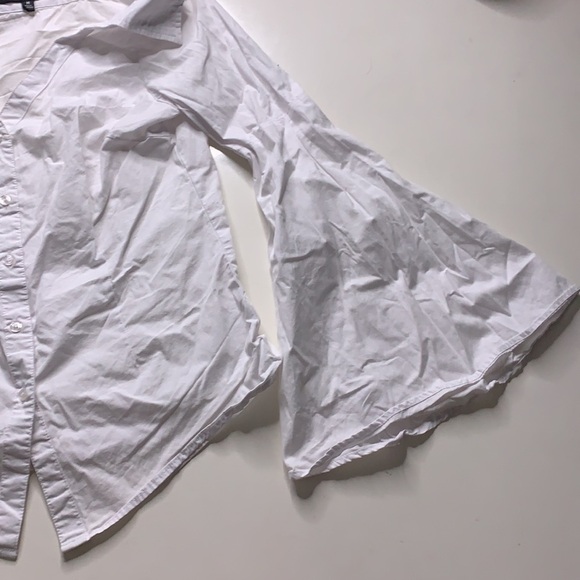 Romeo and Juliet Couture Long Sleeve button down medium white - Picture 4 of 6